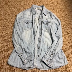Denim button up